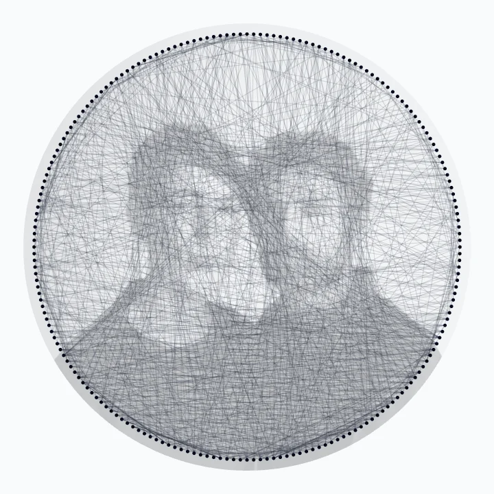 Alex & Sam — couple string art