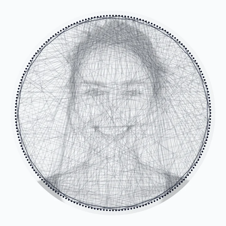 Grace — portrait string art